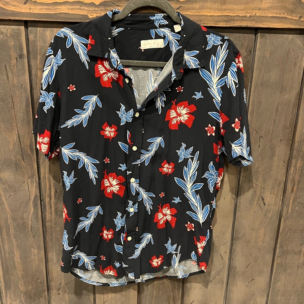 Hawaiian shirt Cotton & Co  button down men’s